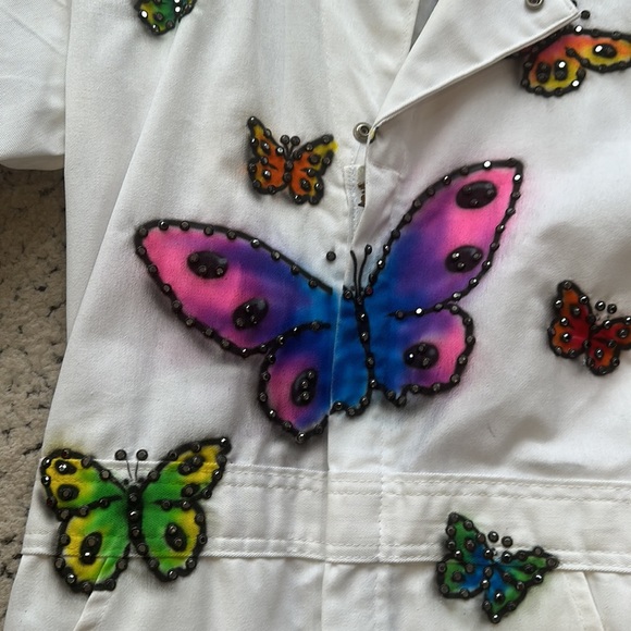 Photo shoot or costume. Airbrushed butterfly jumper xsmall - Picture 5 of 14